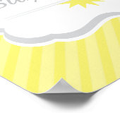 Sie sind mein Kinderzimmer aus Gelb und Grau Poster (Ecke)