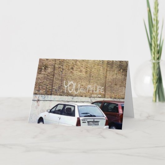 "Sie sind mein Leben" - Rom, Italien Karte (Vorderseite)