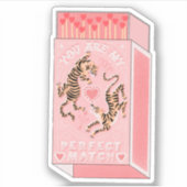 Sie sind mein perfektes Match-Feld Aufkleber (Vorderseite)