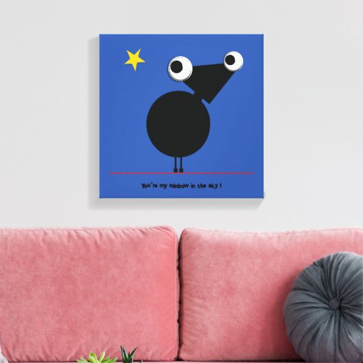Sie sind mein Regenbogen im Himmel von Michele Mos Leinwanddruck (Insitu (Wohnzimmer))