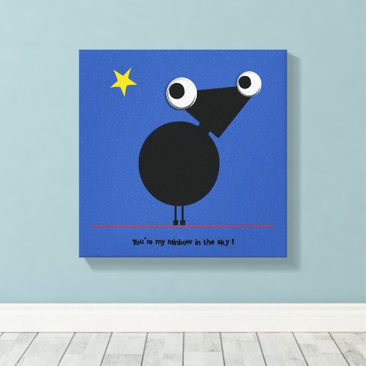 Sie sind mein Regenbogen im Himmel von Michele Mos Leinwanddruck (Insitu (Holzboden))