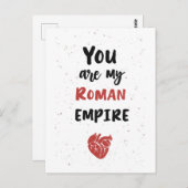 Sie sind mein römisches Reich - anatomisches Herz Postkarte (Vorne/Hinten)