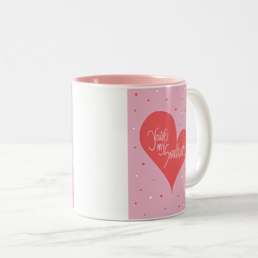 Sie sind mein Schatz Zweifarbige Tasse (VorderseiteRechts)