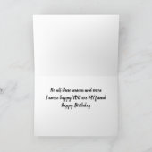 SIE SIND MEIN SEHR ***BESTER FREUND***GEBURTSTAG KARTE (Innenseite)