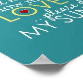 Sie sind mein Sonnenschein - Aquamarin - Poster (Ecke)