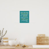 Sie sind mein Sonnenschein - Aquamarin - Poster (Küche)