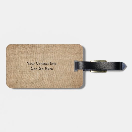 Sie sind mein Sonnenschein auf Leinwand Gepäckanhänger (Rückseite horizontal)