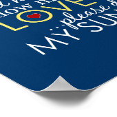 Sie sind mein Sonnenschein - Blau - Poster (Ecke)