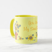 SIE SIND MEIN SONNENSCHEIN durch SHARON SHARPE Tasse (Vorderseite Links)