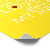 Sie sind mein Sonnenschein - Gelb - Poster (Ecke)