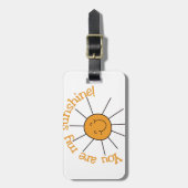 Sie sind mein Sonnenschein Gepäckanhänger (Vorderseite vertikal)