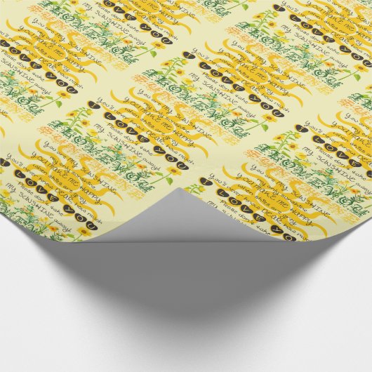 Sie sind mein Sonnenschein Geschenkpapier (Ecke)