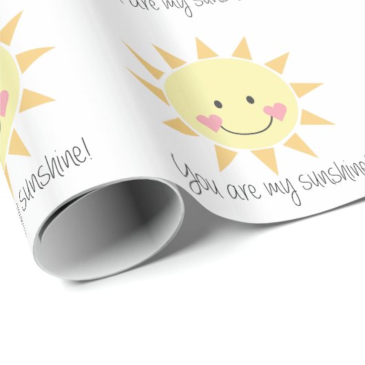 Sie sind mein Sonnenschein! Geschenkpapier (Rolleneckpunkt)