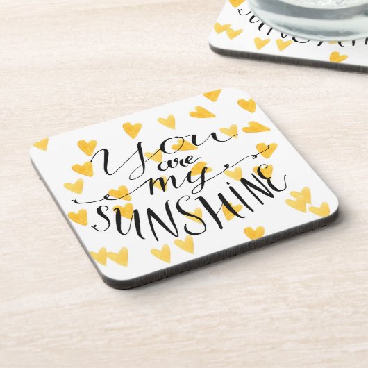 Sie sind mein Sonnenschein Getränkeuntersetzer (Linke Seite)