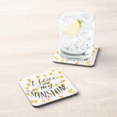 Sie sind mein Sonnenschein Getränkeuntersetzer (Rechte Seite)