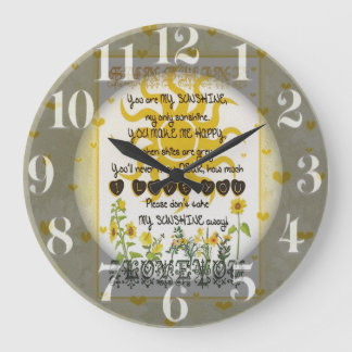 Sie sind mein Sonnenschein Große Wanduhr