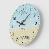 Sie sind mein Sonnenschein Große Wanduhr (Winkel)
