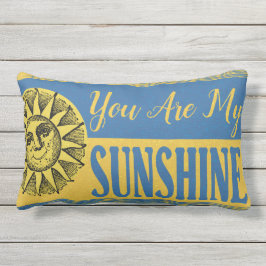 Sie sind mein Sonnenschein-inspirierend Zitat Kissen Für Draußen