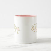"Sie sind mein Sonnenschein-" Kaffee-Tasse Zweifarbige Tasse (Mittel)
