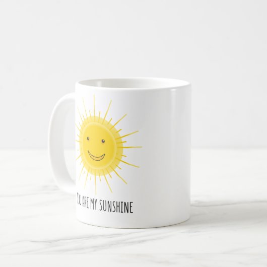 Sie sind mein Sonnenschein Kaffeetasse (Vorderseite Links)