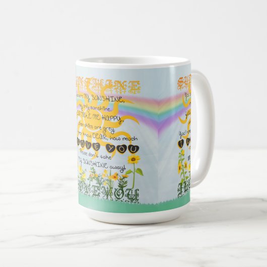 Sie sind mein Sonnenschein Kaffeetasse (VorderseiteRechts)