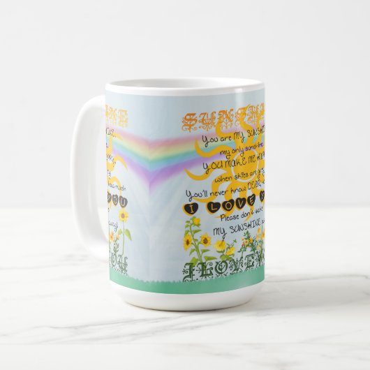 Sie sind mein Sonnenschein Kaffeetasse (Vorderseite Links)