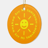 Sie sind mein Sonnenschein Keramik Ornament (Links)