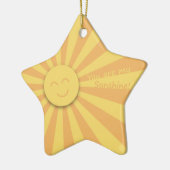Sie sind mein Sonnenschein! Keramikornament (Links)