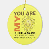 Sie sind mein Sonnenschein Keramikornament (Links)
