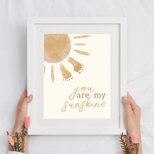 Sie sind mein Sonnenschein-Kinderzimmer Boho Deco Poster