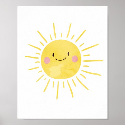 Sie sind mein Sonnenschein-Kinderzimmer Print Baby Poster (Vorne)