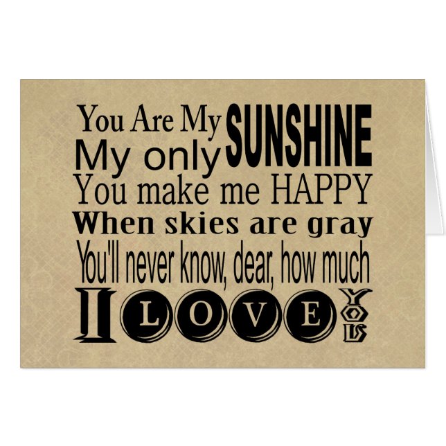 Sie sind mein Sonnenschein-Kleid und Geschenke (Vorderseite (Horizontal))