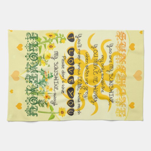 Sie sind mein Sonnenschein Küchentuch (Horizontal)