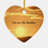 Sie sind mein Sonnenschein - Landschaft mit wachse Keramik Ornament (Vorne)