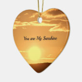 Sie sind mein Sonnenschein - Landschaft mit wachse Keramik Ornament (Links)