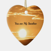 Sie sind mein Sonnenschein - Landschaft mit wachse Keramikornament (Rechts)