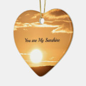 Sie sind mein Sonnenschein - Landschaft mit wachse Keramikornament (Links)