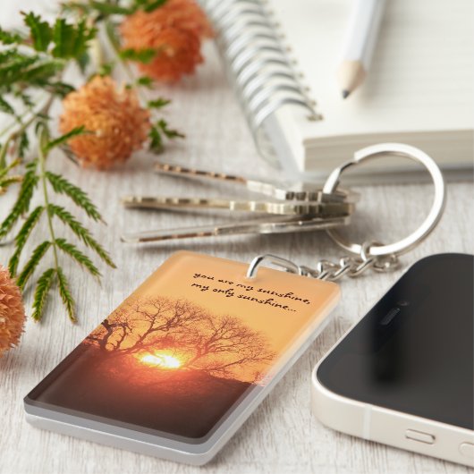 Sie sind mein Sonnenschein, machen mich glücklich Schlüsselanhänger (Vorderseite rechts)