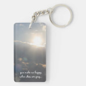 Sie sind mein Sonnenschein, machen mich glücklich Schlüsselanhänger (Rückseite)