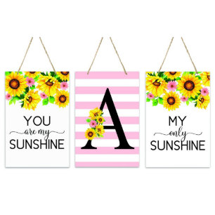 Sie sind mein Sonnenschein-Monogramm-Wandsignatur-