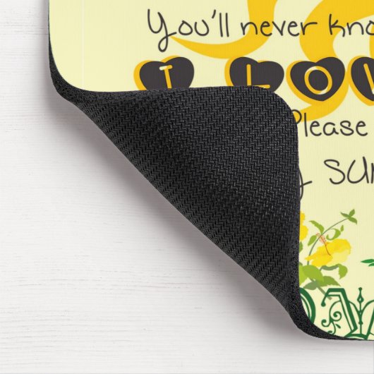 Sie sind mein Sonnenschein… Mousepad (Ecke)