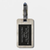 Sie sind mein Sonnenschein Orange/Aquamarin/Creme Gepäckanhänger (Rückseite vertikal)