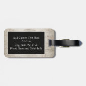 Sie sind mein Sonnenschein Orange/Aquamarin/Creme Gepäckanhänger (Rückseite horizontal)