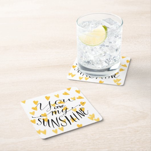 Sie sind mein Sonnenschein Rechteckiger Pappuntersetzer (Vor Ort)