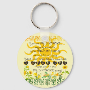 Sie sind mein Sonnenschein Schlüsselanhänger