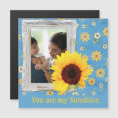 Sie sind mein Sonnenschein Sonnenblumen Akrylus-Ke Magnetkarte (Vorne/Hinten)