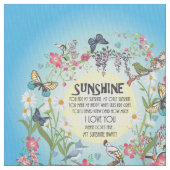 Sie sind mein Sonnenschein Stoff (Nahaufnahme)