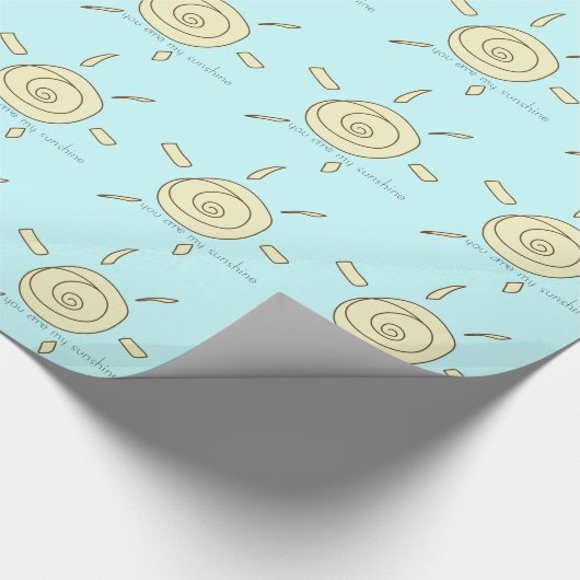 Sie sind mein Sonnenschein Sun Geschenkpapier (Ecke)