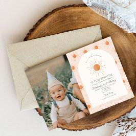 Sie sind mein Sonnenschein Sun Retro Minimal 1. Ge Einladung