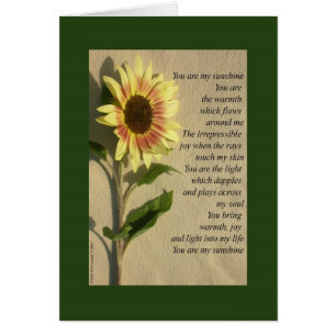 Sie sind mein Sonnenschein-Vers